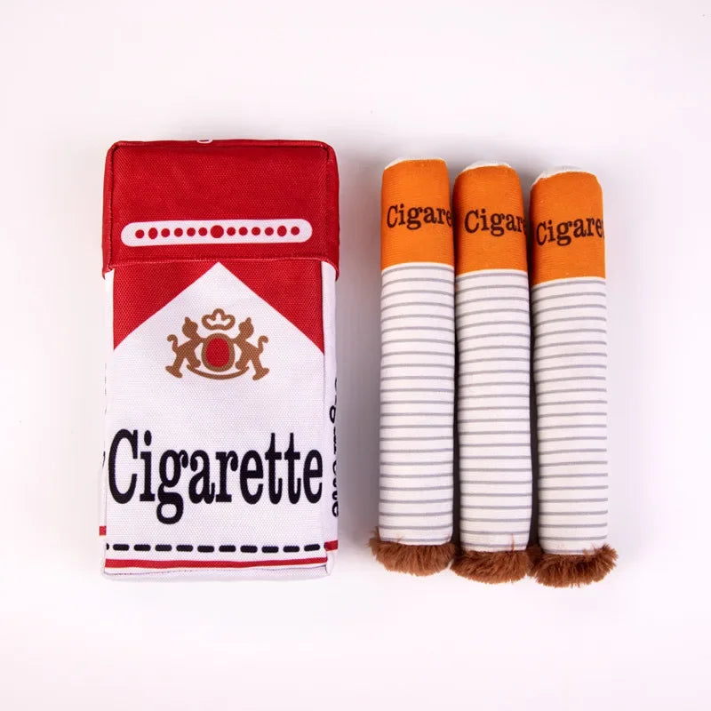 The Bad Habit: Hilarious Cigarette Plush Dog Toy