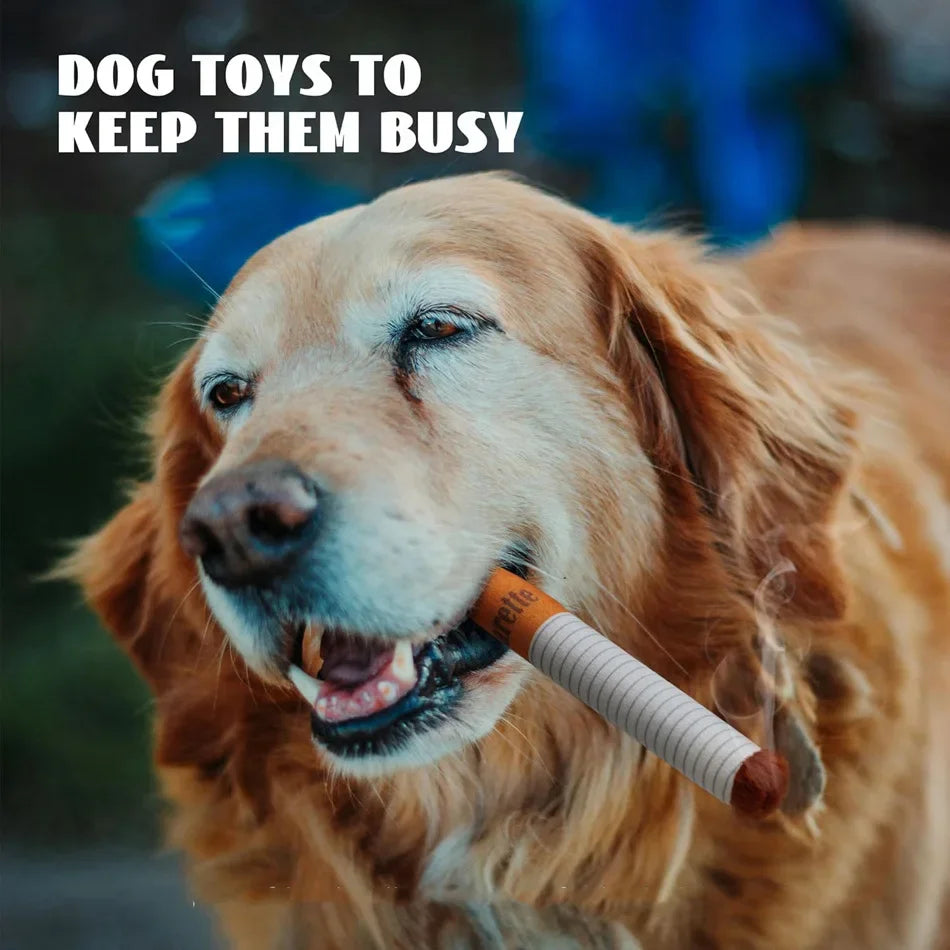 The Bad Habit: Hilarious Cigarette Plush Dog Toy