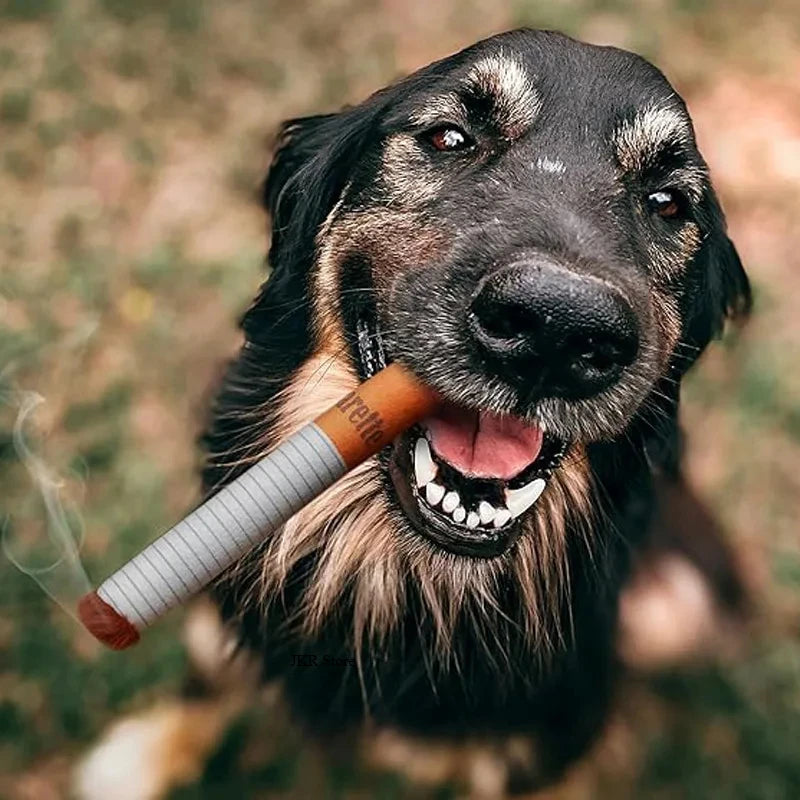 The Bad Habit: Hilarious Cigarette Plush Dog Toy